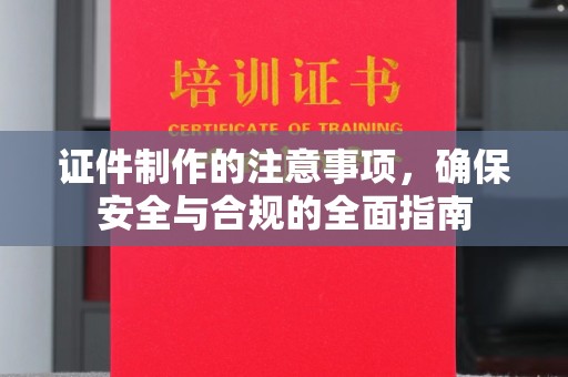 雷州证件制作的注意事项，确保安全与合规的全面指南